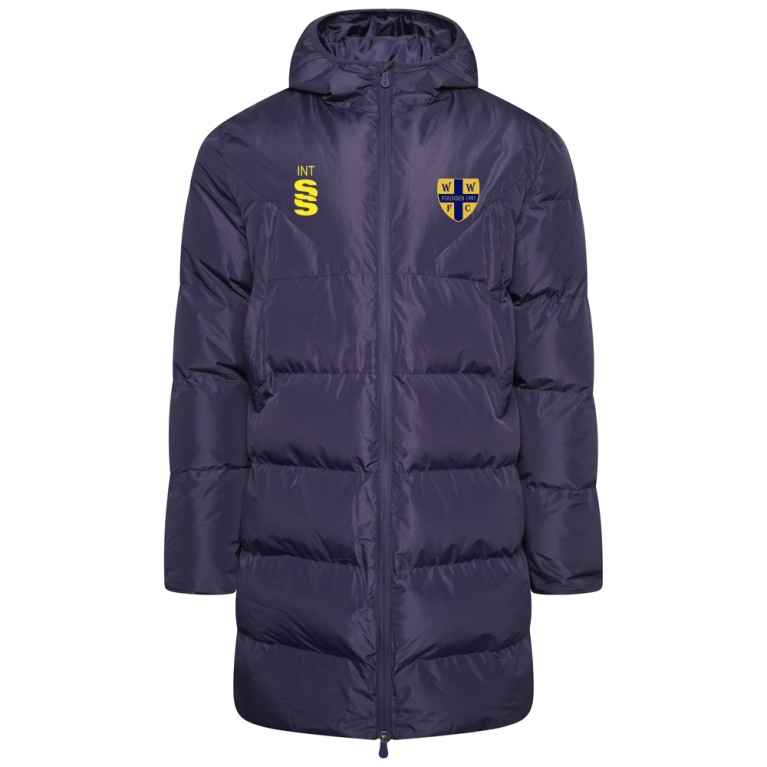 Active Long Padded Jacket - Navy