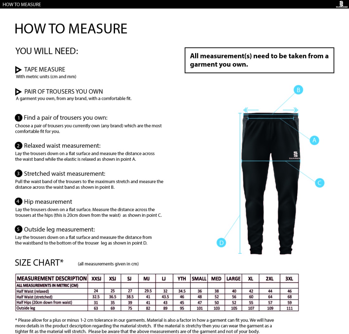 Dual Skinny Pant : Navy - Size Guide
